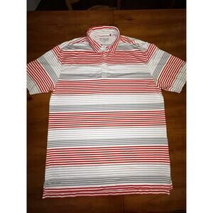 COLUMBIA GOLF MENS OMNI-WICK POLO COLONIAL COUNTRY CLUB SIZE LARGE STRIPED
